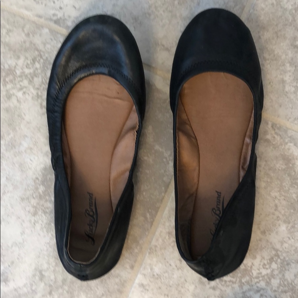 Black Lucky brand flats